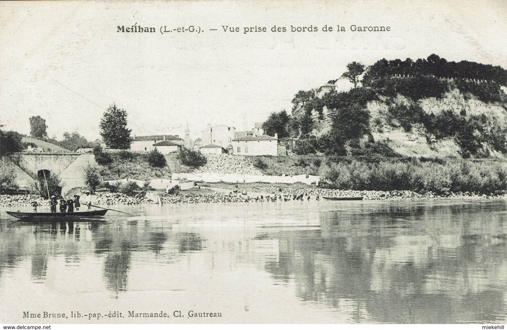 47-MEILHAN-VUE PRISE DES BORDS DE LA GARONNE - Meilhan Sur Garonne