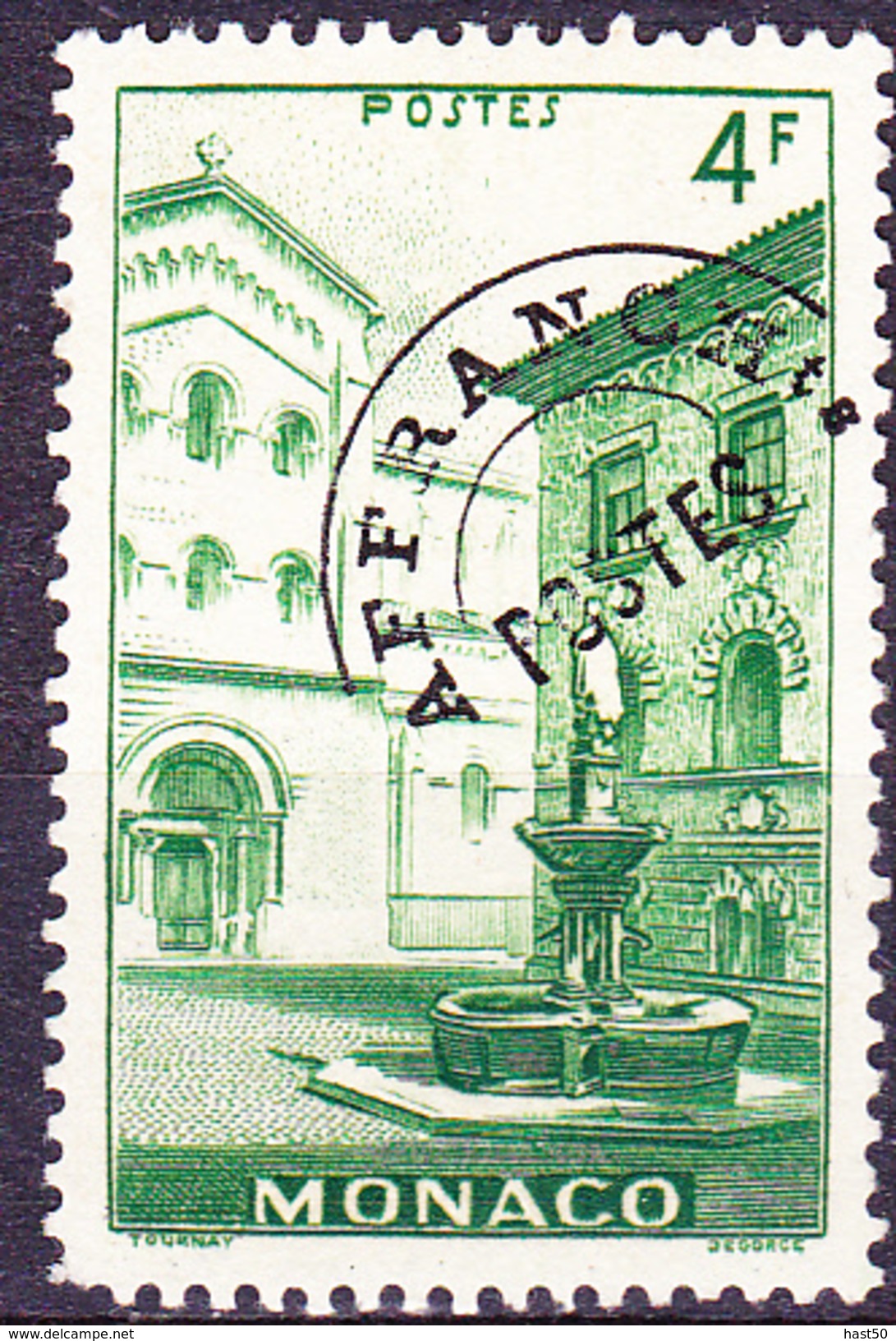 Monaco - Vorausentwertung Auf 384 (MiNr: ?) 1948 - Gest Used Obl - Usados