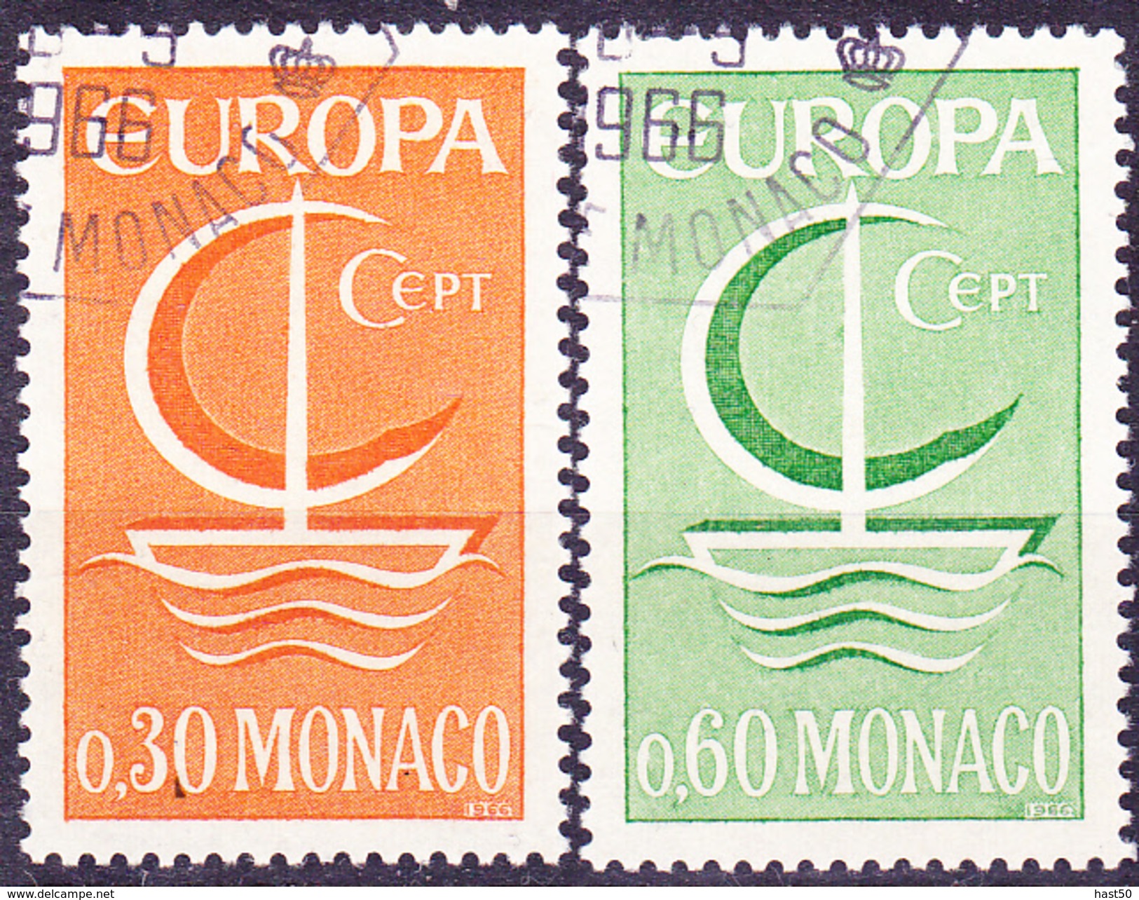 Monaco - Europa (MiNr: 835/6) 1966 - Gest Used Obl - 1966