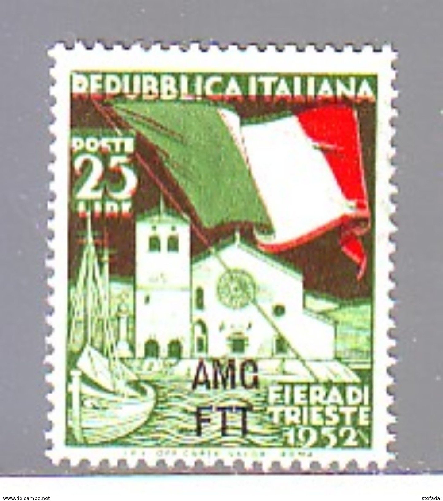 TRIESTE A  1952 FIERA DI TRIESTE CAT.SASS. N°152  MNH** - Nuovi