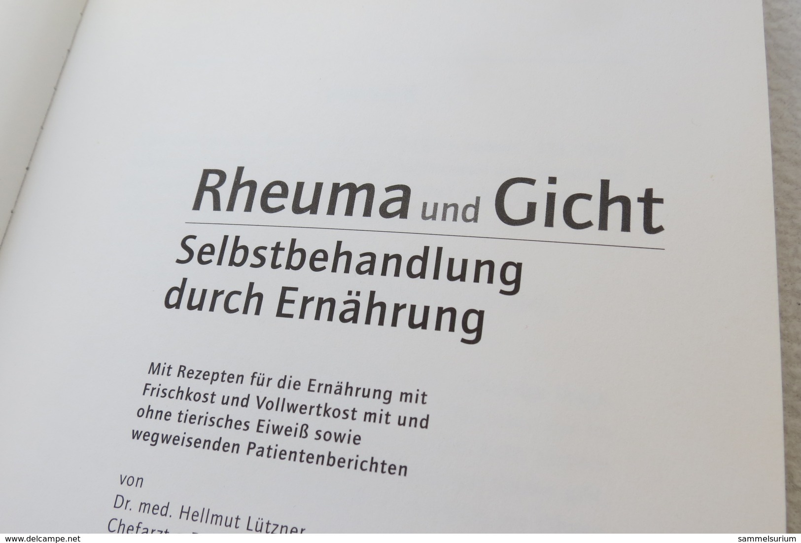 H.Lützner/H.Million "Rheuma Und Gicht" Selbstbehandlung Durch Ernährung - Medizin & Gesundheit