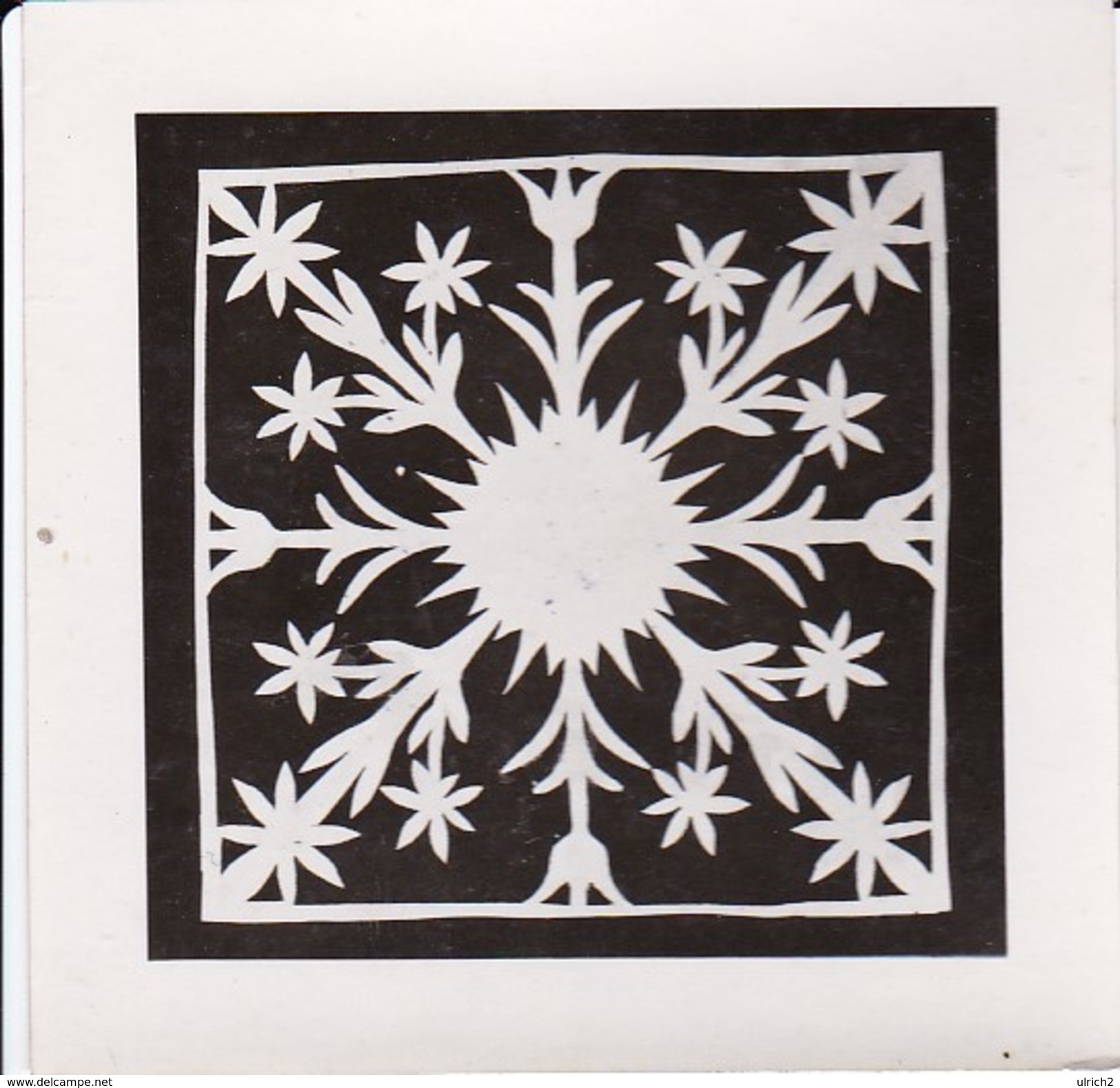 Foto Scherenschnitt - 9*9cm - Ca. 1950 (31267) - Chinese Paper Cut