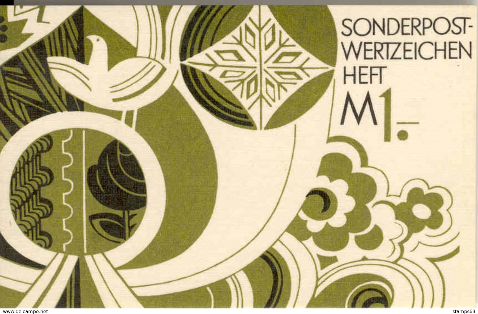 DDR - Sonder-Markenheftchen (SMHD), 1975, Mi 7ch - Booklets