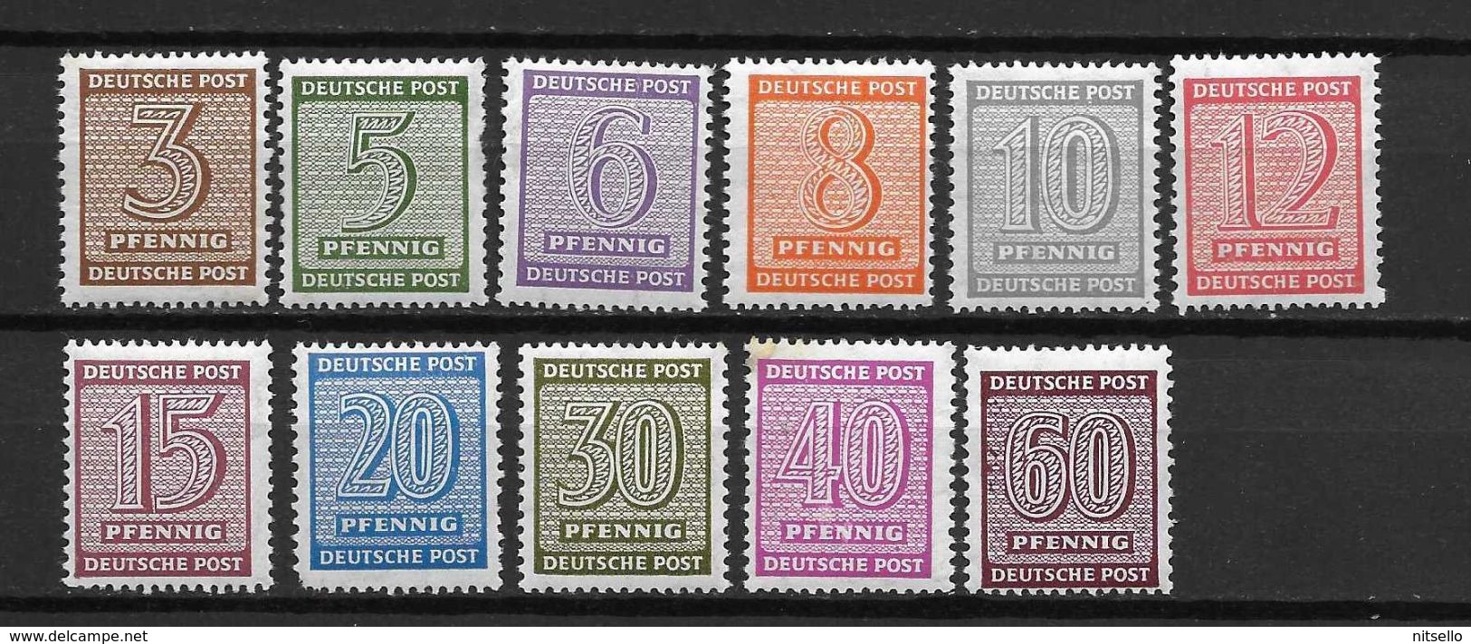 LOTE 1426  ///   (C007) SAXE OCCIDENTAL // YVERT Nº: 7/18 (FALTA EL 8)  CON ALGUNA MANCHA  **MNH // CATALOG./COTE: 9€ - Autres & Non Classés