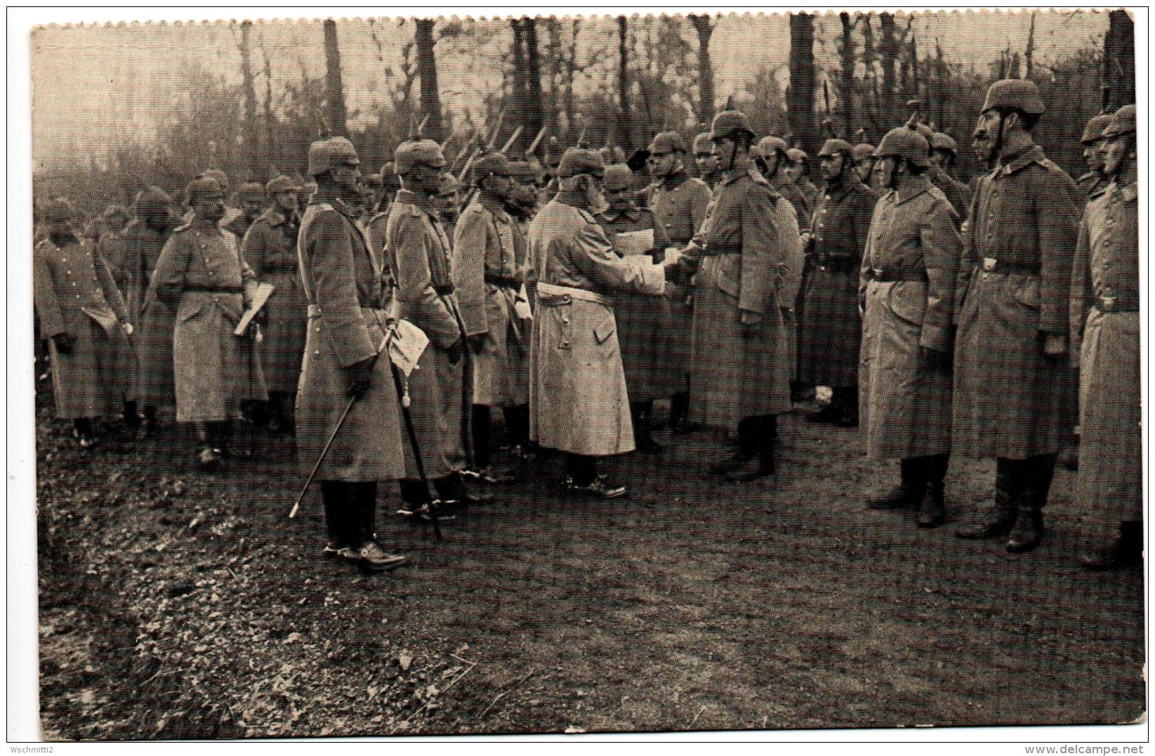 Ak Unser König (BY Ludwig III) Verleiht Kriegsaauszeichnungen 8.2.17 An Die Baronin Von Pfetten In REGENSBURG - Familles Royales