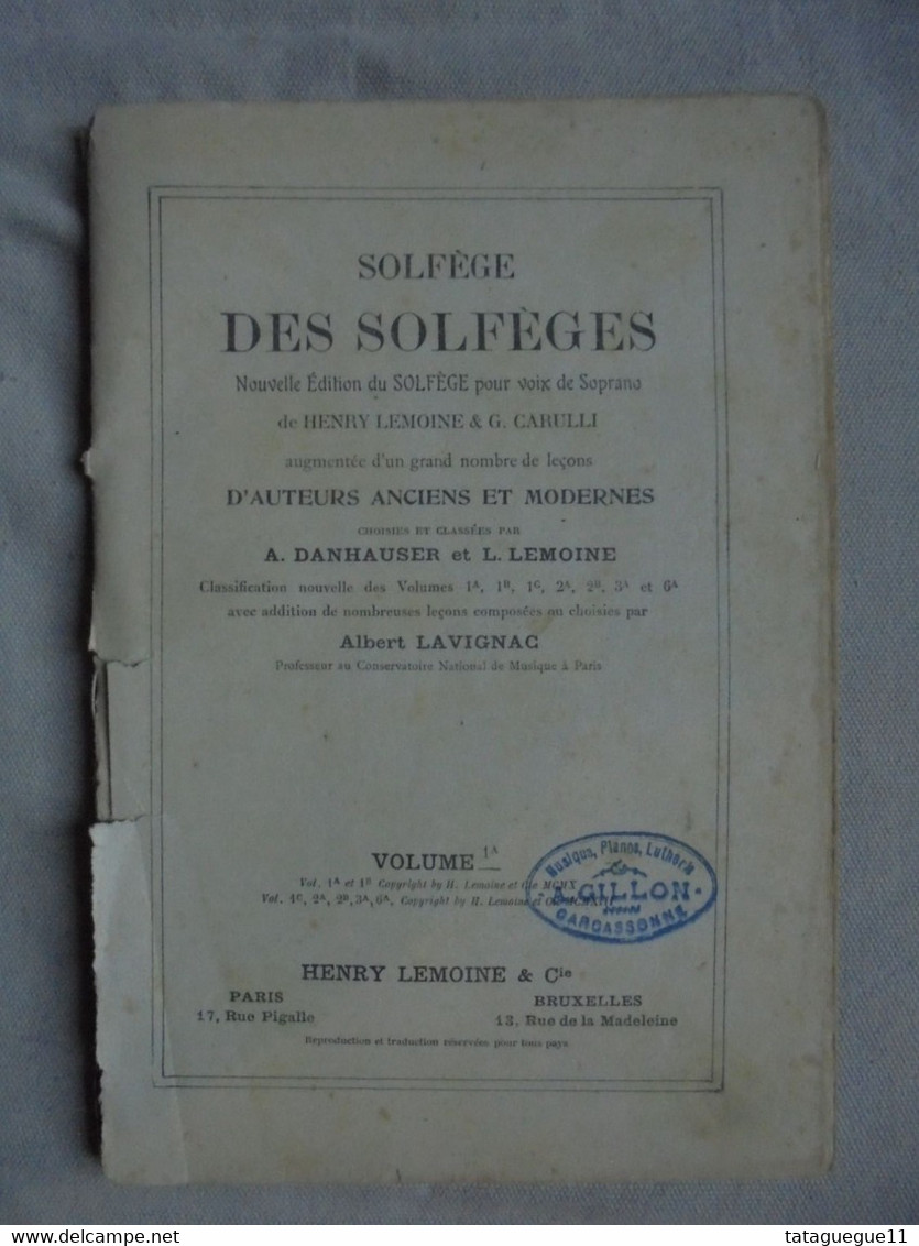 Ancien - Livre Solfège Des Solfèges Pour Voix De Soprano Volume 1A - Insegnamento