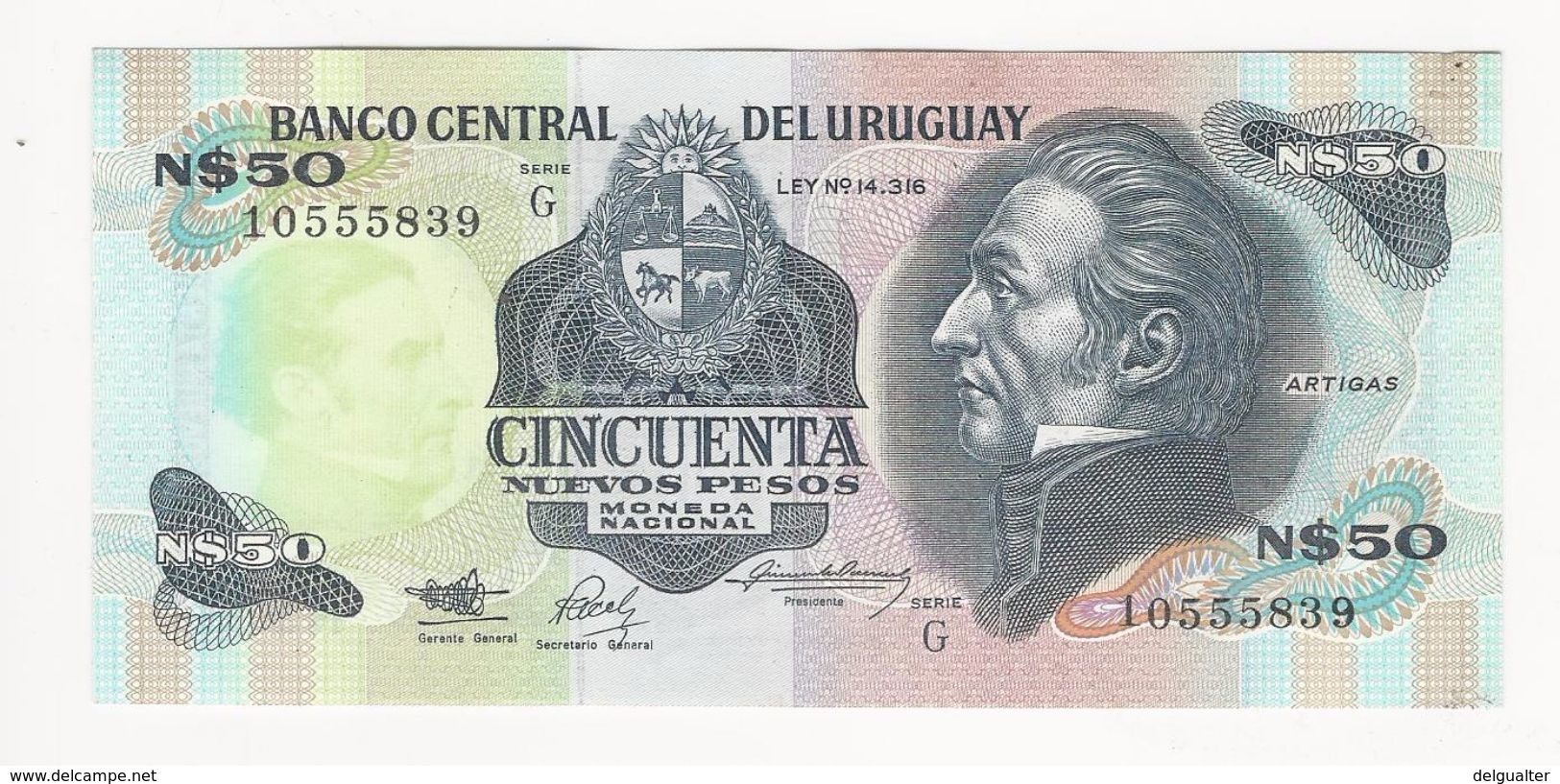Uruguay 50 Nuevos Pesos 1975 UNC - Uruguay