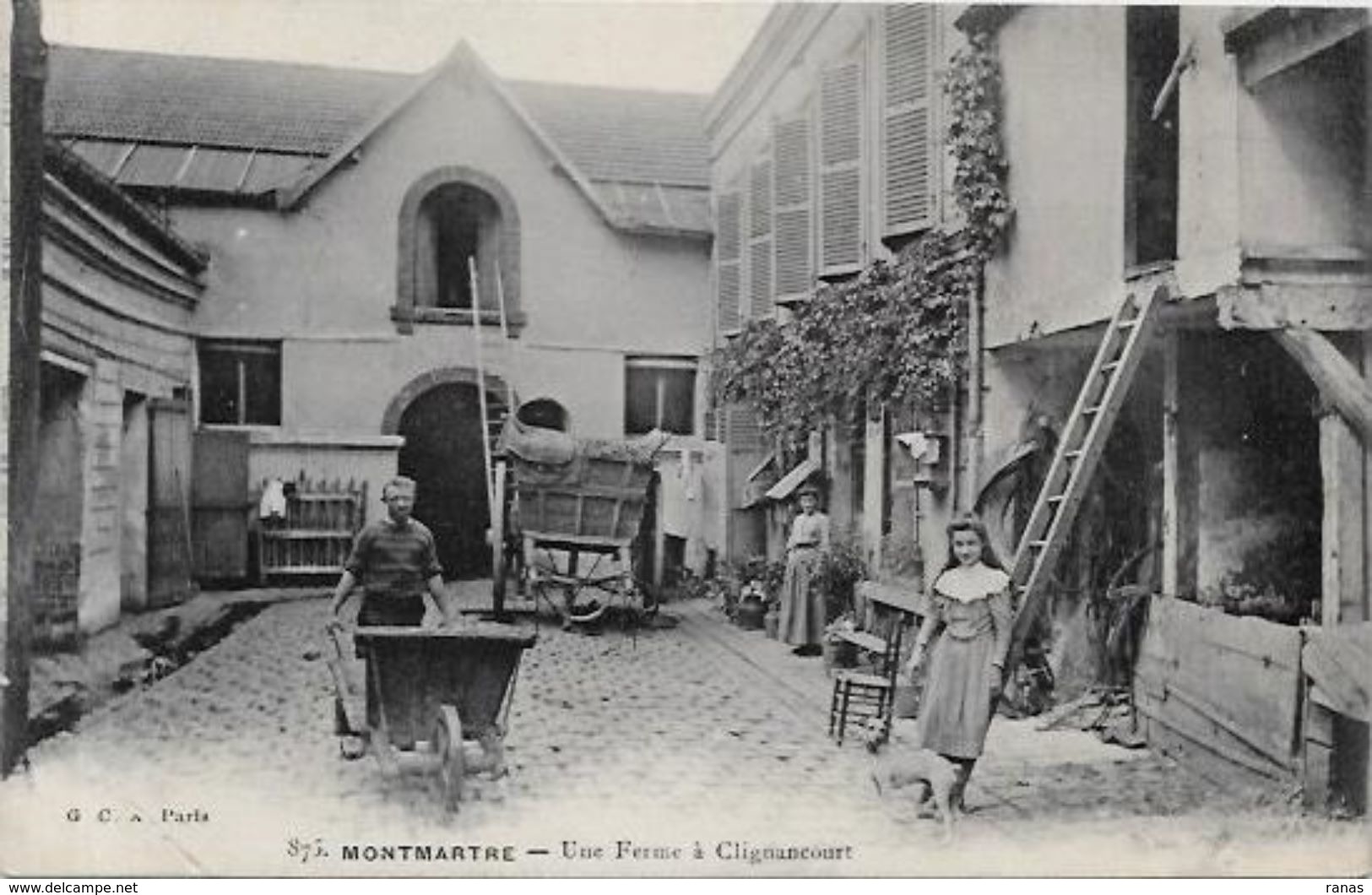 CPA Montmartre Paris Une Ferme à Clignancourt Non Circulé - Paris (18)