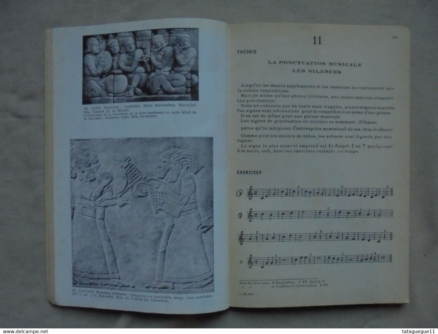 Ancien - Livre Cours Complet d'Education Musicale et de Chant Choral 1962