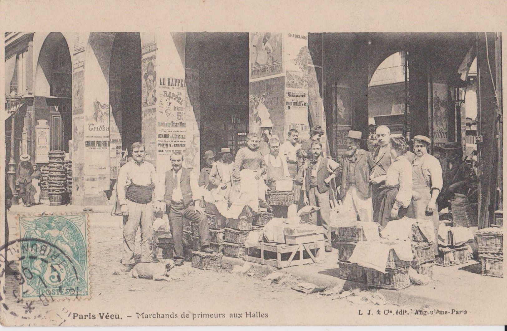 Paris-Vécu- Marchand De Primeurs Aux Halles - L.J&Cie - Autres & Non Classés