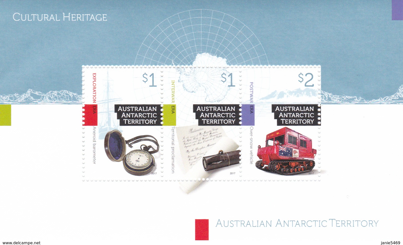 Australian Antarctic Territory 2017 Cultural Heritage Miniature Sheet MNH - Unused Stamps