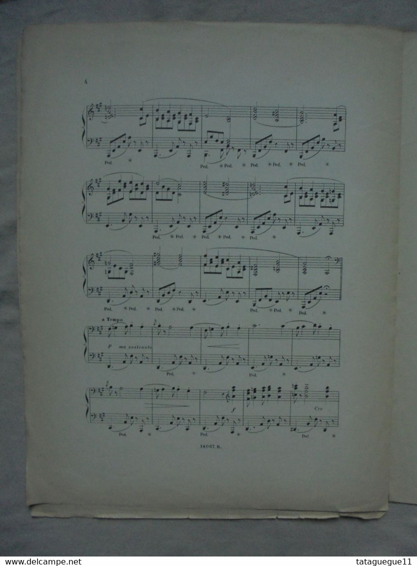 Ancien - Partition CARLOS DE MESQUITA Op. 57 Chanson Créole Pour Piano Fin 1800 - Strumenti A Tastiera