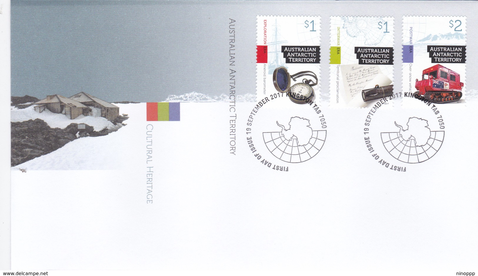 Australian Antarctic Territory 2017 Cultural Heritage FDC - Unused Stamps