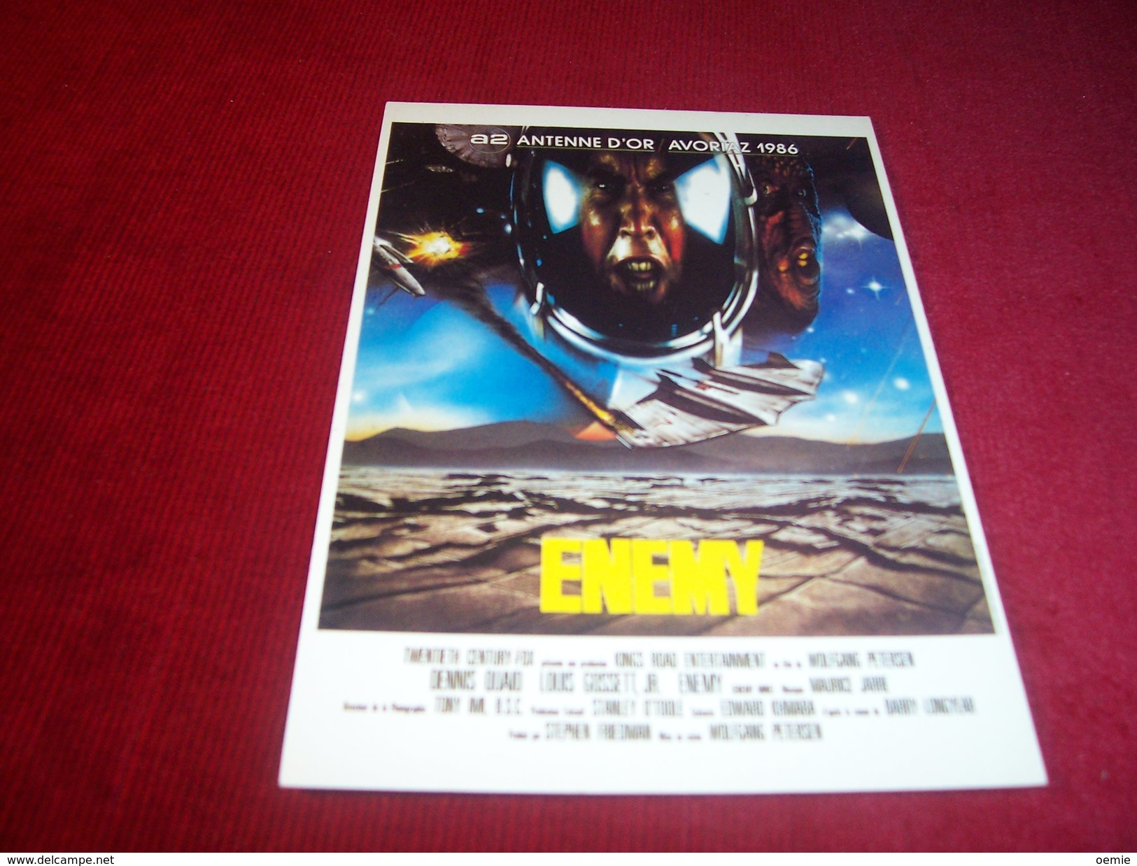 CARTES POSTALE DU FILM ENEMY   / ANTENNE D'OR AVORIAZ 1986 - Cinema Advertisement