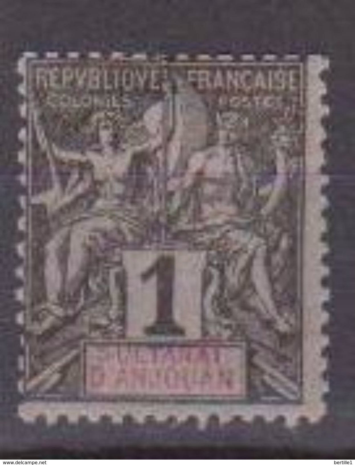 ANJOUAN               N°  YVERT  :     1  NEUF AVEC  CHARNIERES      ( 1523   ) - Unused Stamps