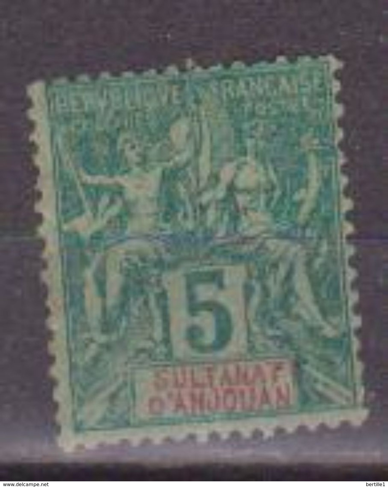 ANJOUAN               N°  YVERT  :     4     NEUF AVEC  CHARNIERES      ( 1526  ) - Unused Stamps