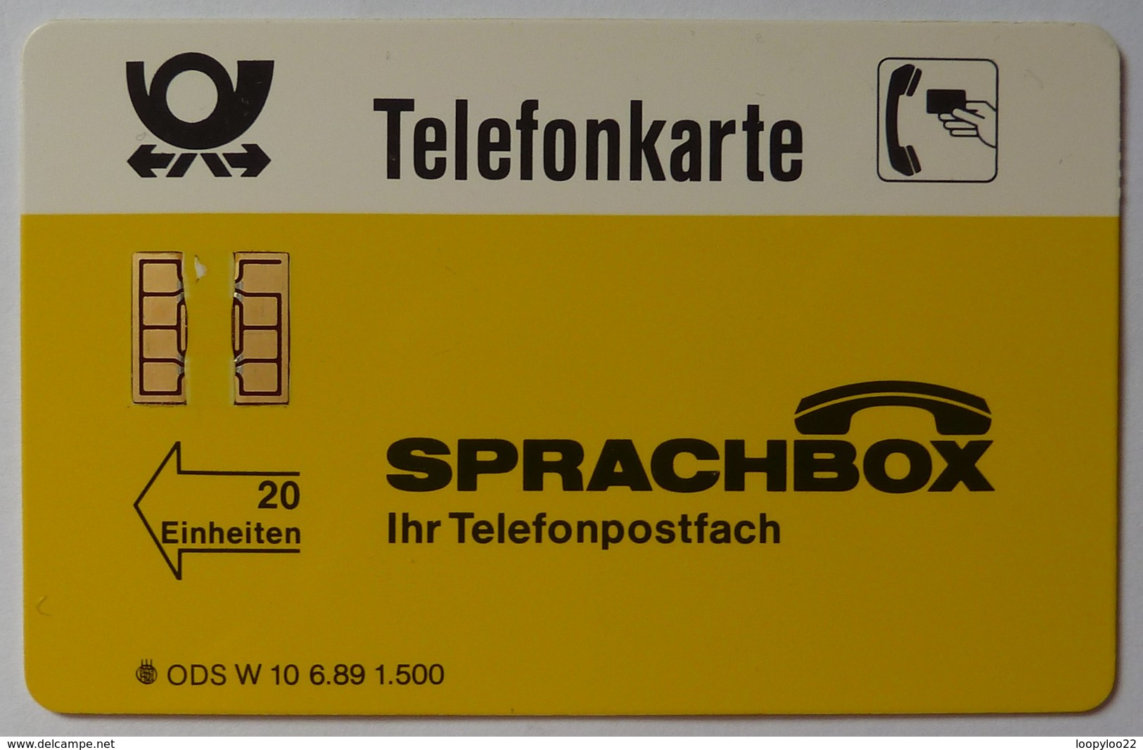 GERMANY - W 10 06.89 - Sprachbox - 1500ex - Mint - W-Series : Publicitaires - D. Bundespost