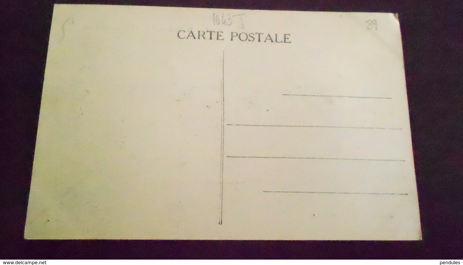 89	SENS	N° DE CASIER 	1043 J	DETAIL RECTO VERSO DE LA CARTE AVEC LES 2   PHOTOS	NON CIRCULE - Sens