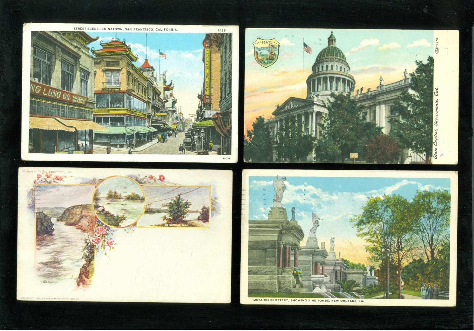 Lot De 60 Cartes Postales Anciennes D' Amérique   Lot Van 60 Oude Postkaarten Van Amerika - 60 Scans - 5 - 99 Cartes