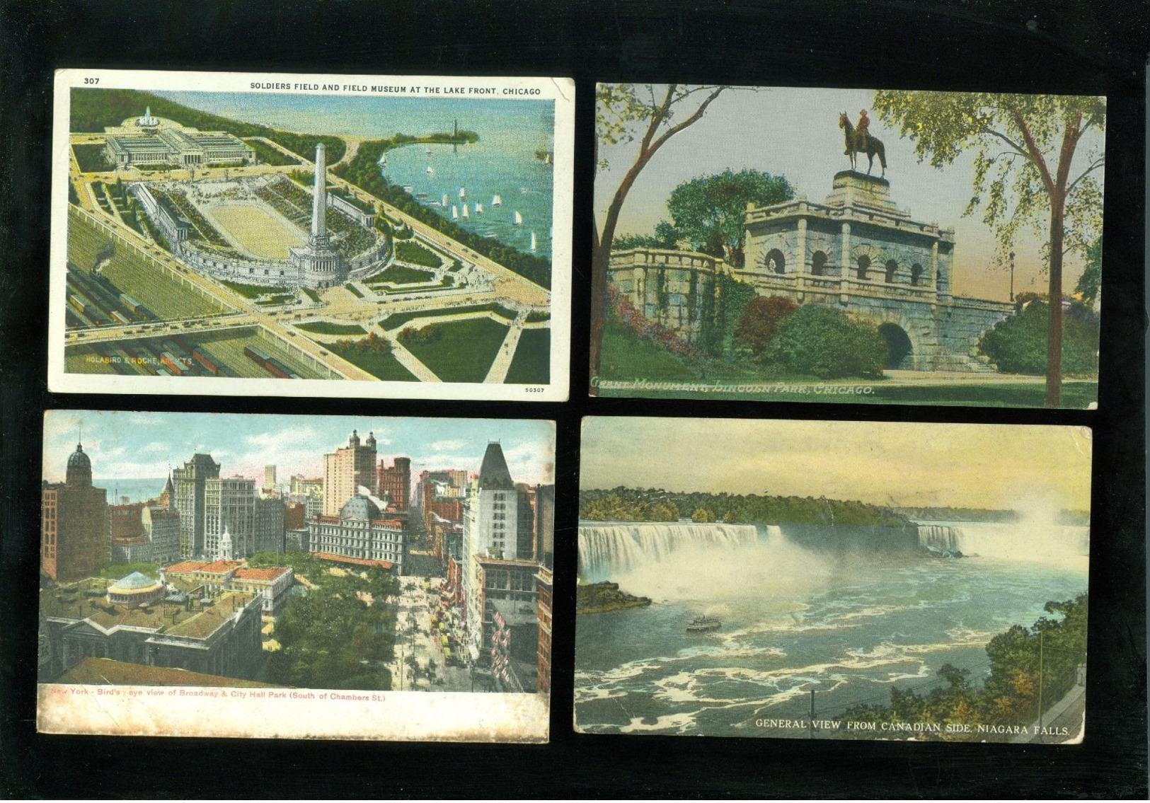 Lot de 60 cartes postales anciennes d' Amérique   Lot van 60 oude postkaarten van Amerika - 60 scans