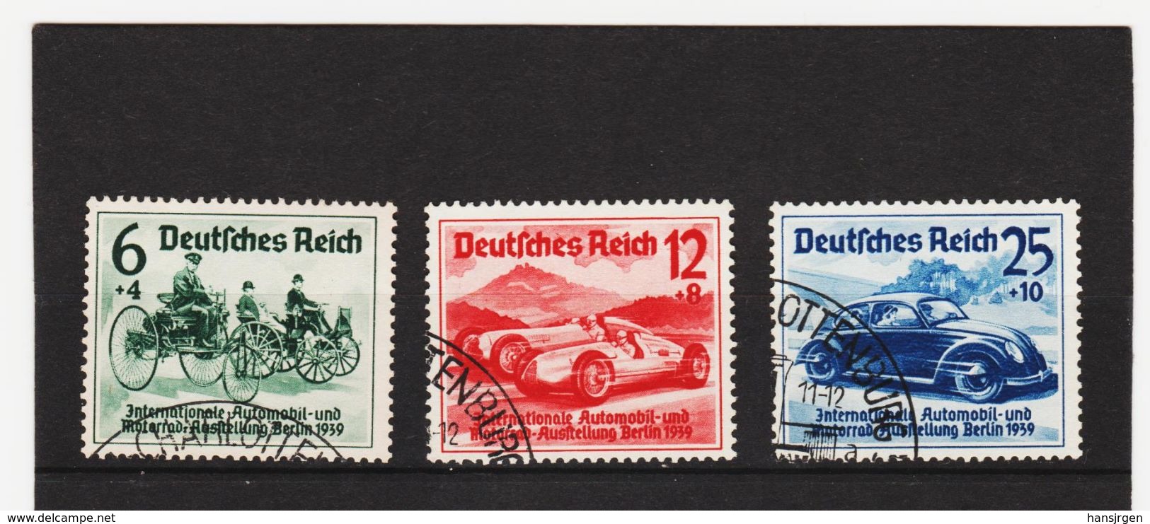 EBA574 DEUTSCHES REICH 1939  MICHL  686/88 SATZ Used / Gestempelt SIEHE ABBILDUNG - Gebraucht