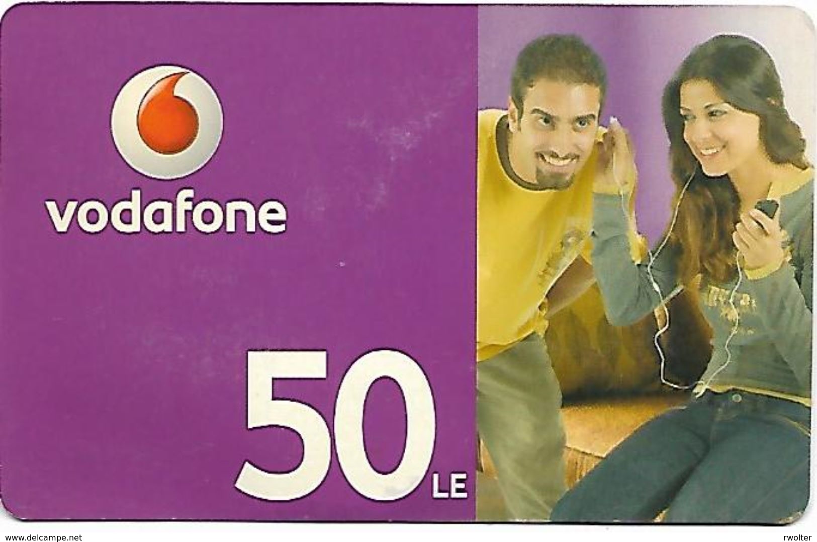 @+ Egypte - Vodafone 50 LE - Egypte