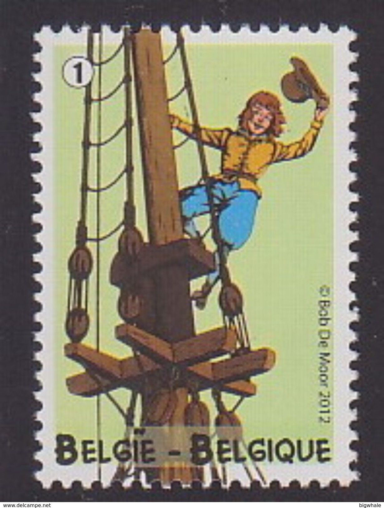Belgium 2012 Cartoon Story Climb The Mast Girl MNH 1V - Nuevos