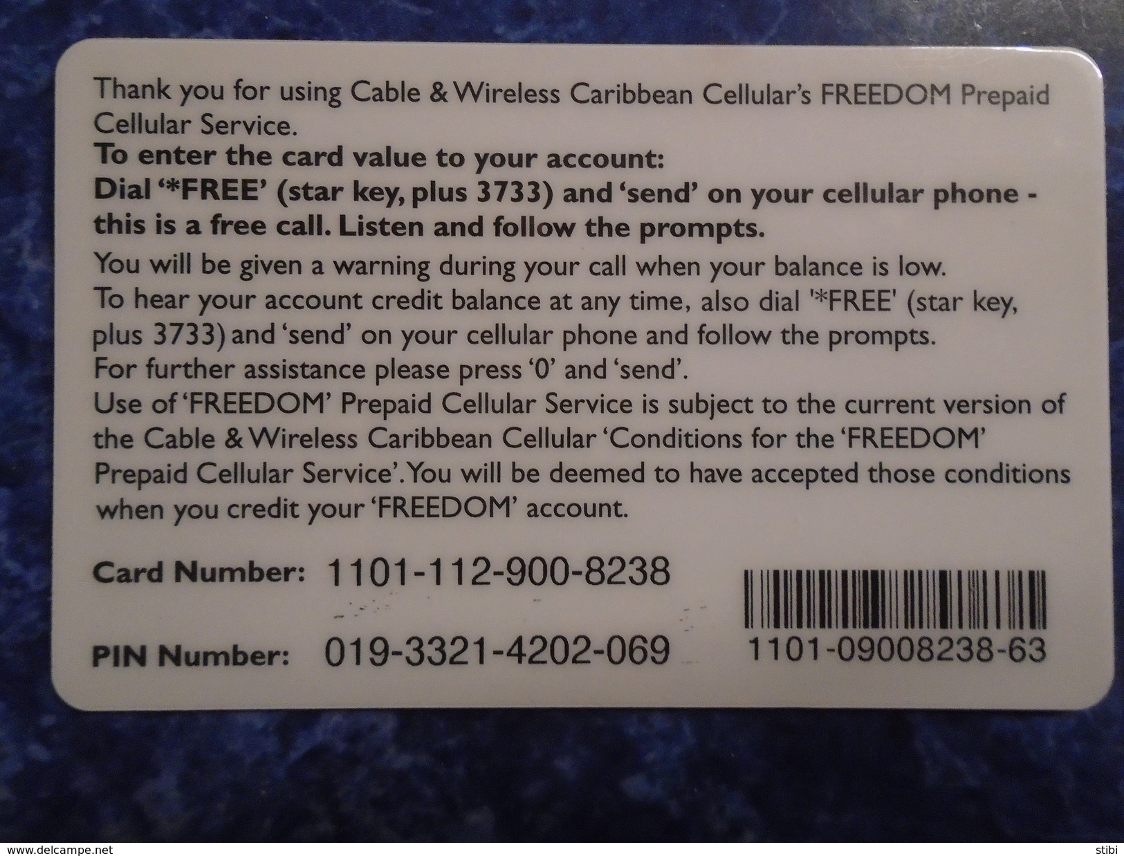 CARIBBEAN ISLANDS - PREPAID CELLULAR - FREEDOM - Other - America