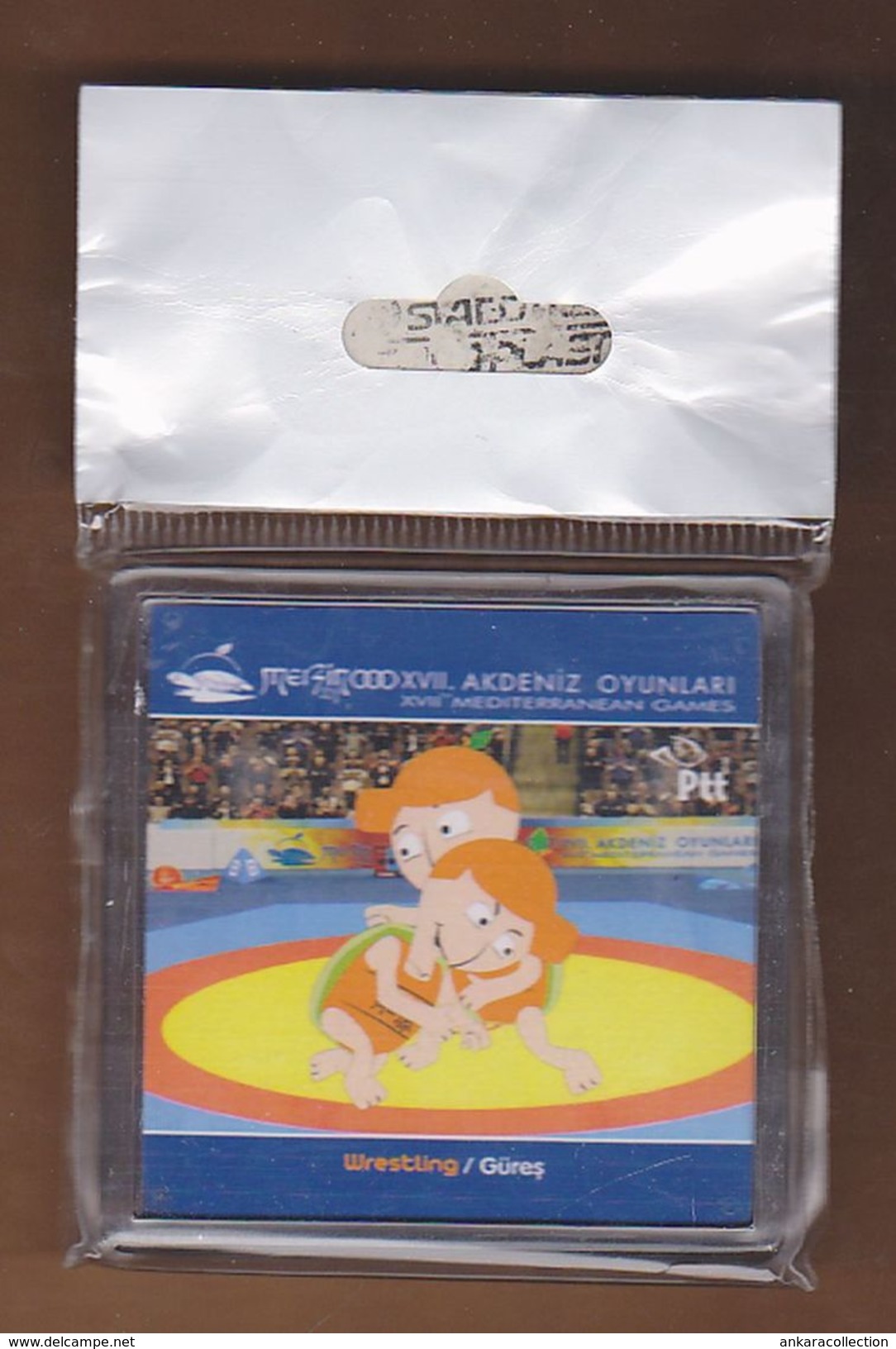 AC -  2013 MERSIN XVIIth MEDITERRANEAN GAMES - WRESTLING  MAGNET BRAND NEW - Deportes