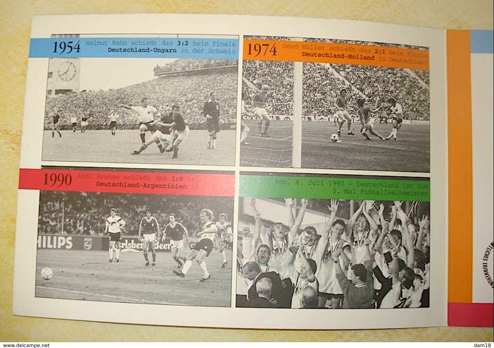 FOOTBALL COUPE DU MONDE AUX USA SOUVENIRCARD  DEUTSCHLAND 1994 N° 1546 (YT) 1718 (Mi.) - 1994 – USA