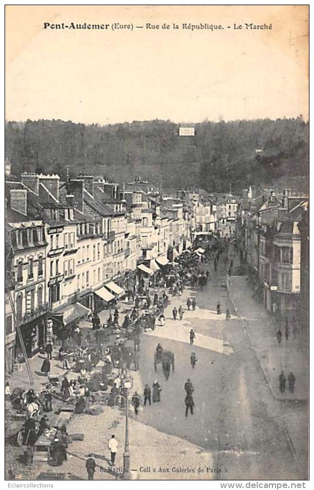 Pont Audemer           27        Marché Place De La République          (voir Scan) - Pont Audemer