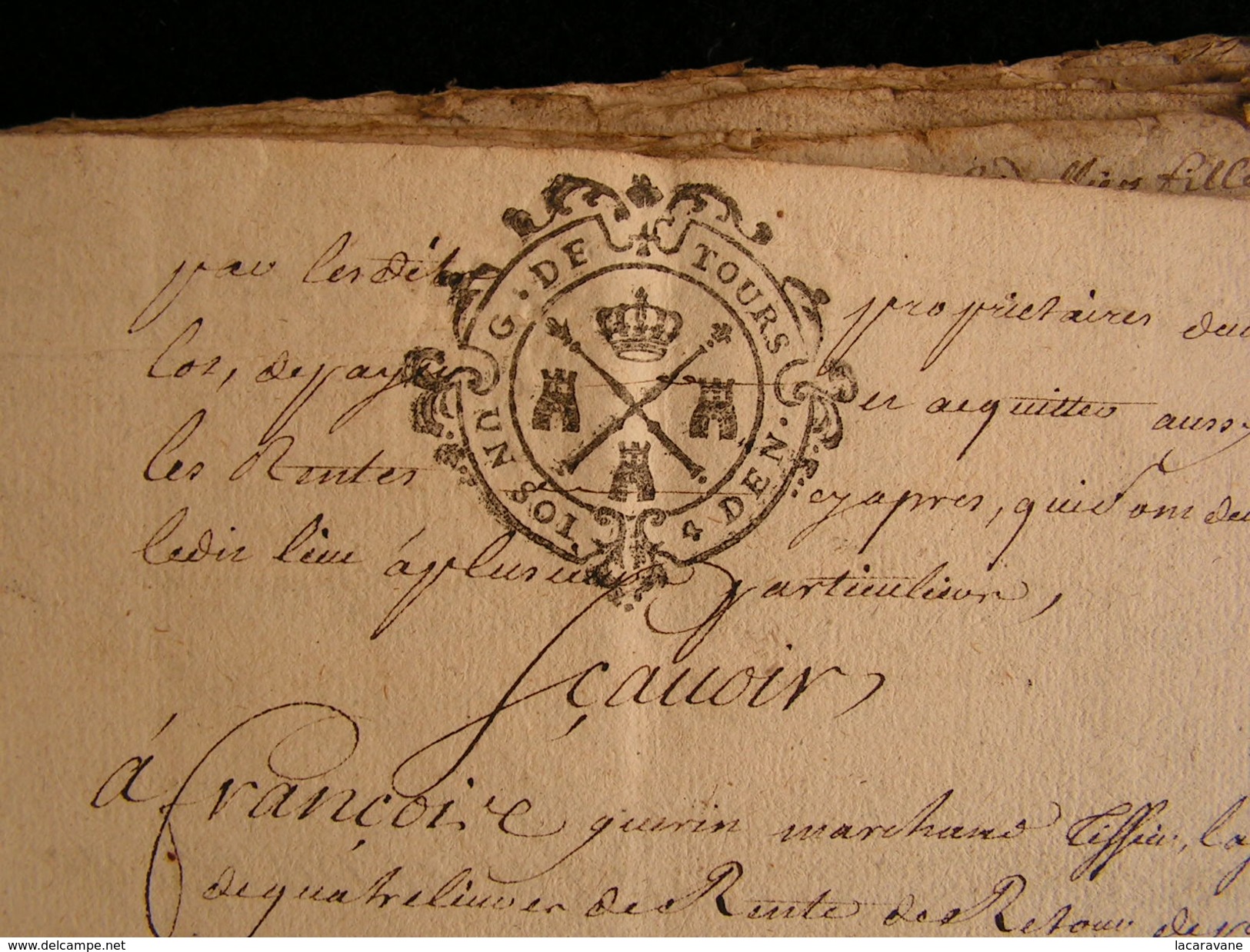 Acte Actes Notariés Manuscrit 1662 XVIIeme 43 Pages Louverné,la Trouffiere,la Marche, Mayenne Laval 53   N°7 - Manuscrits