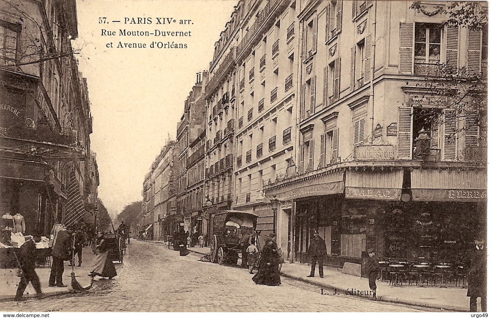 57 - PARIS XIVe  - RUE MOUTON-DUVERNET ET AVENUE D'ORLÉANS - Distretto: 14