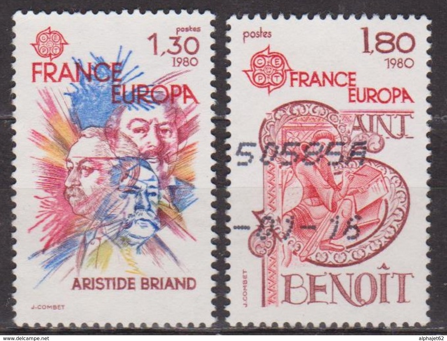 Europa - FRANCE - Aristide Briand, Saint Benoit - N° 2085-2086 - 1980 - Gebraucht