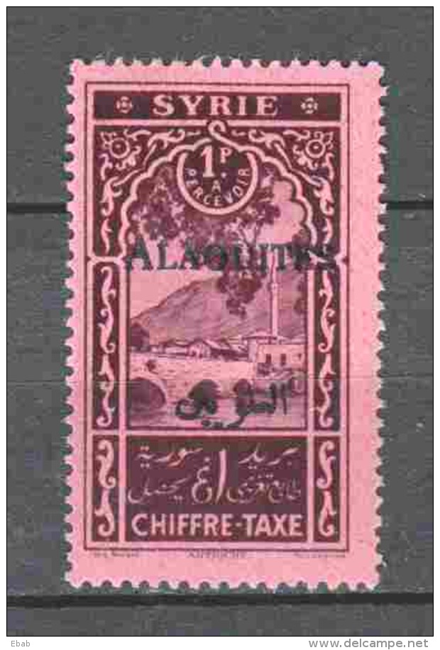 Syria Alaouites 1925 Portomarke Mi 7C  MH - Unused Stamps