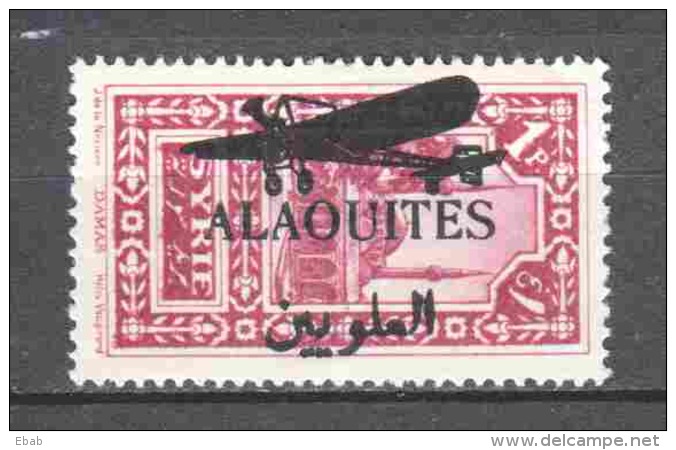 Syria Alaouites 1929 Mi 60 MH AIRPLANE OVERPRINT (1) - Ungebraucht