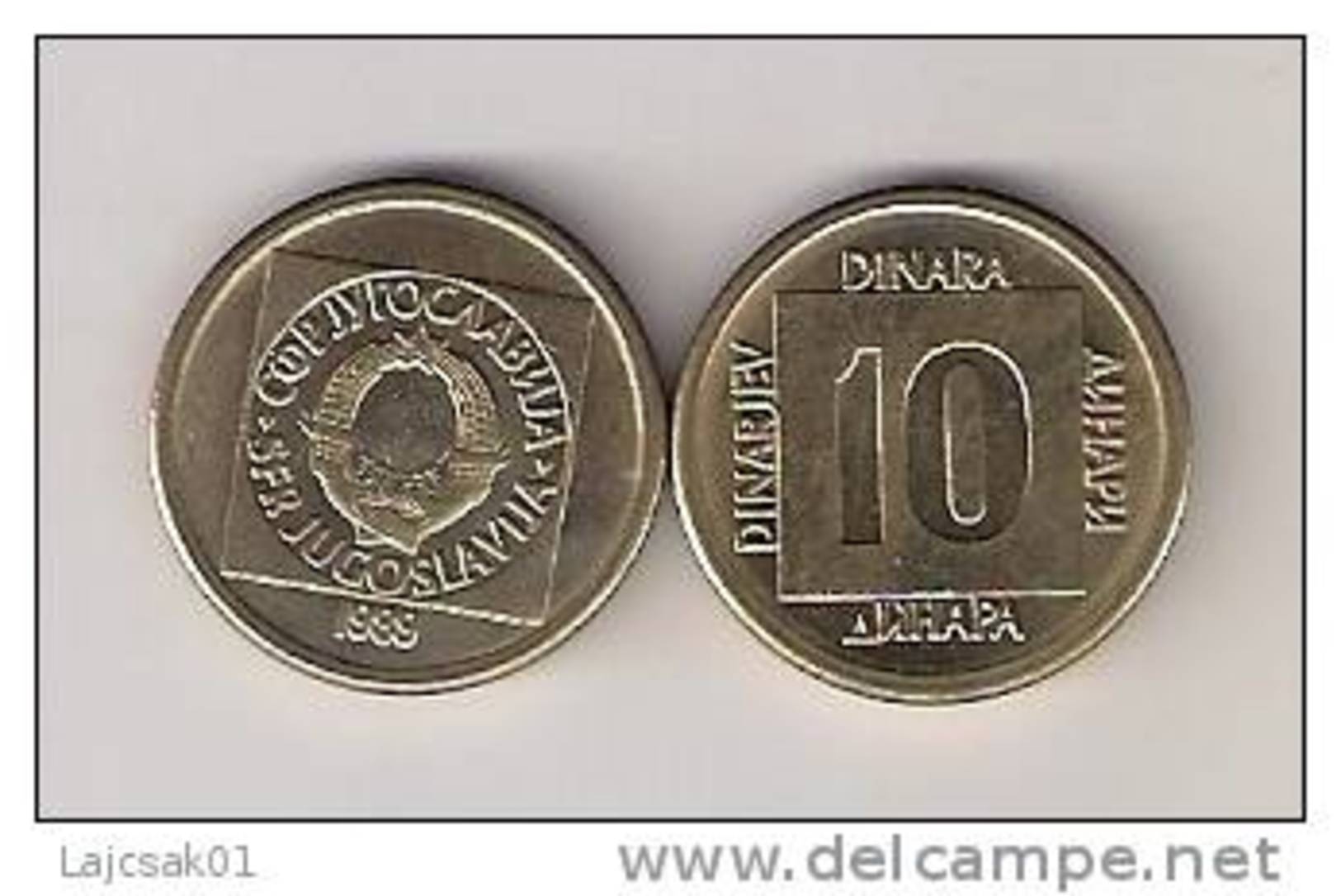 Yugoslavia 10 Dinara 1989.   KM#131 - Yougoslavie