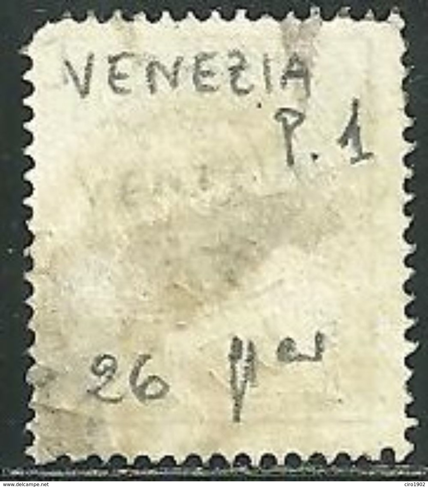 1858 - LOMBARDO VENETO - 10 SOLDI - 26 - VENEZIA - P. 1 - SIGNED - SPL - EURO 225,00+++ - Lombardo-Veneto