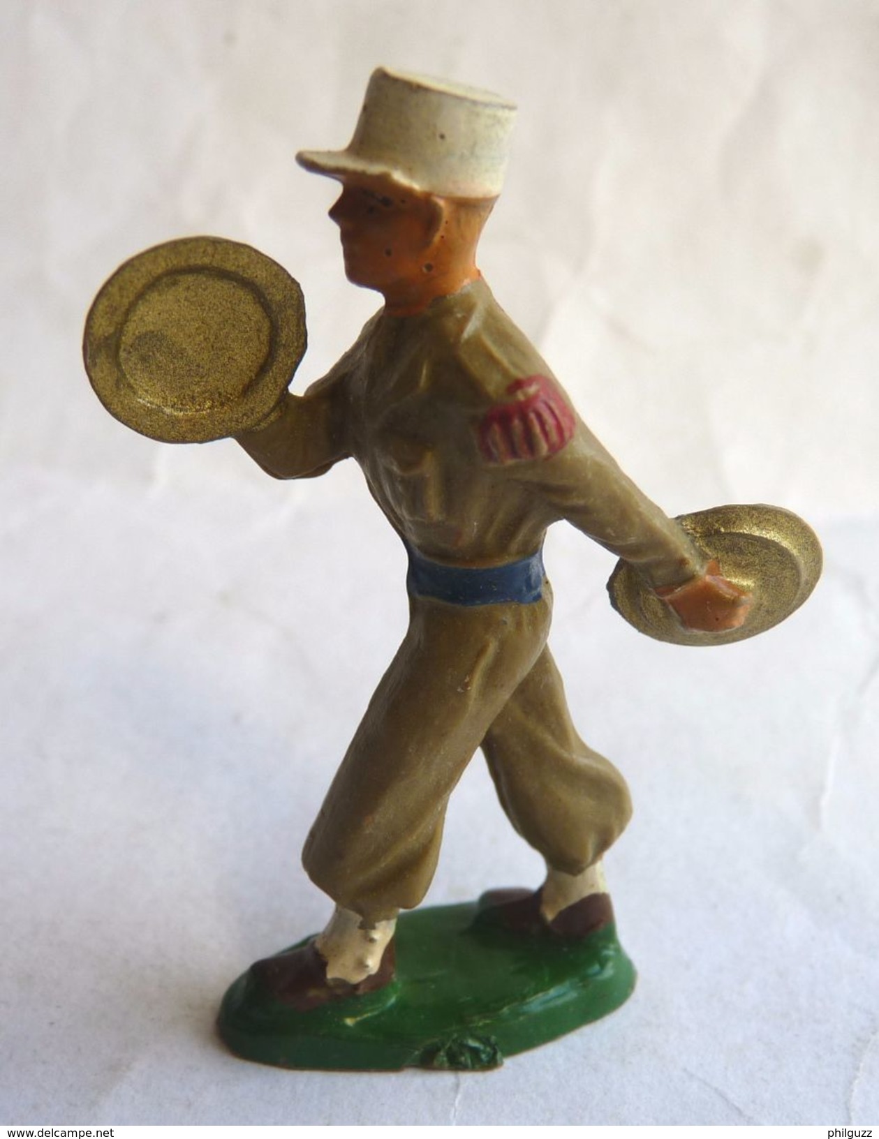 SOLDAT FIGURINE FIG STARLUX 1958/59 LEGIONNAIRE DEFILANT Cymballes 90 (3) SR MC - Starlux