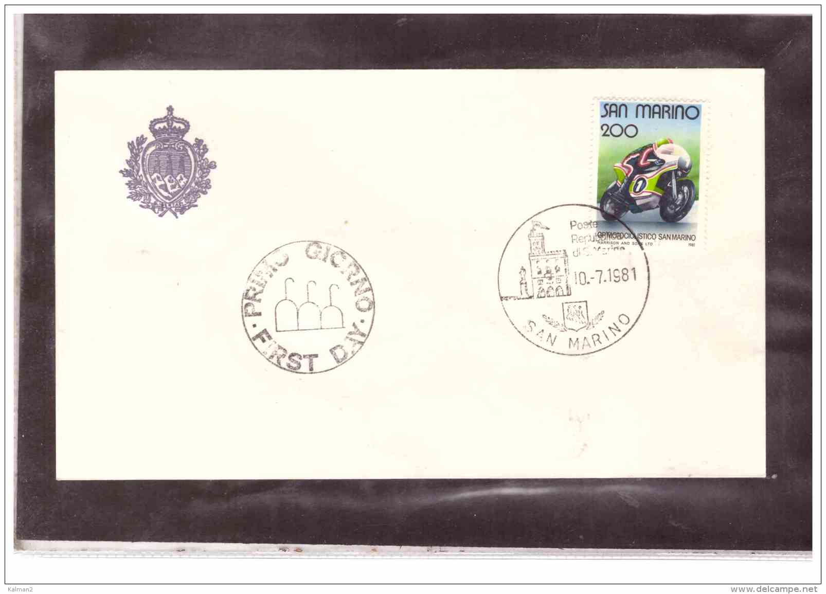 FDC4880    -   SAN MARINO    10.7.812   /     FDC    GRAN PREMIO MOTOCICLISTICO - Motorbikes