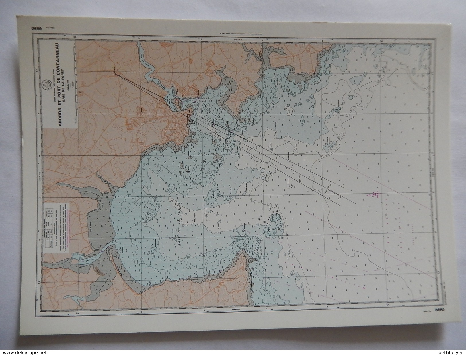 CPSM - RARE - ABORDS ET PORT DE CONCARNEAU - BAIE DE LA FORET - SERVICE HYDROGRAPHIQUE ET OCEANOGRAPHIQUE - R7569 - Cartes Géographiques