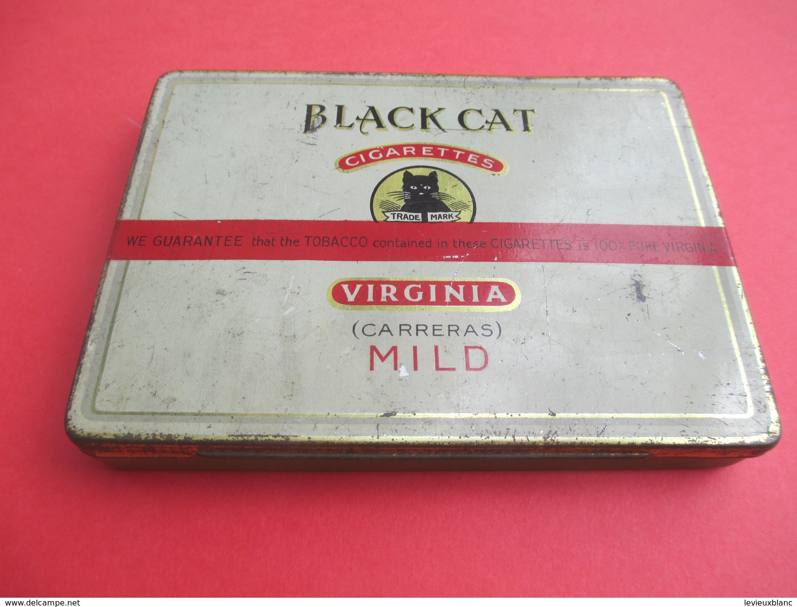 Boite Métallique Ancienne/Cigarettes/Black Cat/Virginia/ Carreras/Mild/London/England /Vers 1930-50              BFPP145 - Boîtes