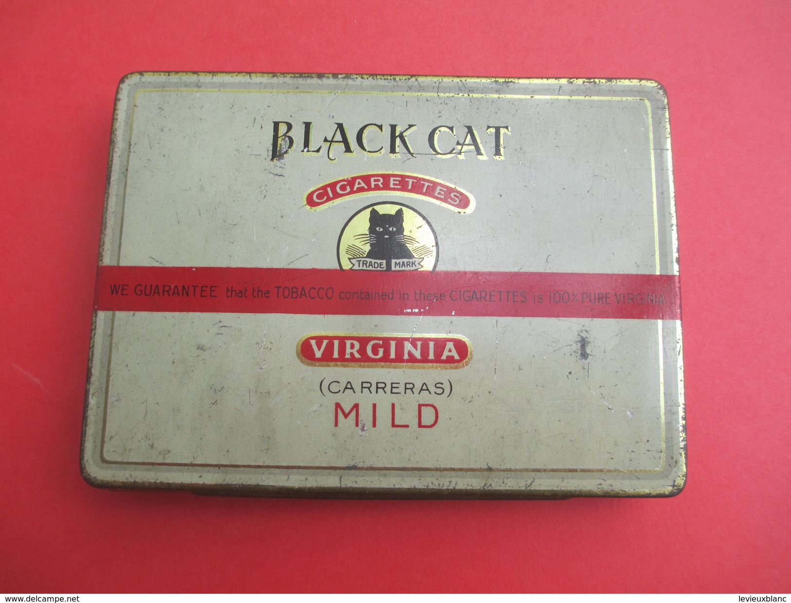 Boite Métallique Ancienne/Cigarettes/Black Cat/Virginia/ Carreras/Mild/London/England /Vers 1930-50              BFPP145 - Boîtes