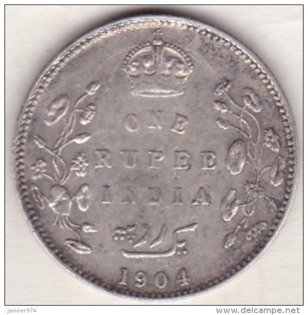 BRITISH INDIA. ONE RUPEE 1904 . EDWARDS VII . ARGENT - Indien