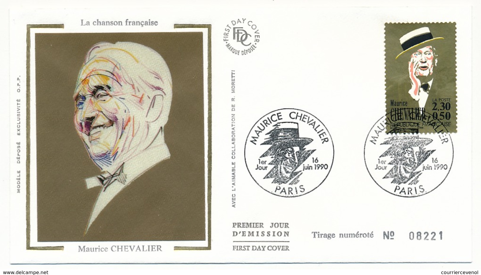 FRANCE - FDC - Série Complète En 6 Enveloppes "La Chanson Française"  - 1990 - Editions FDC Soie - SUP ! - 1990-1999