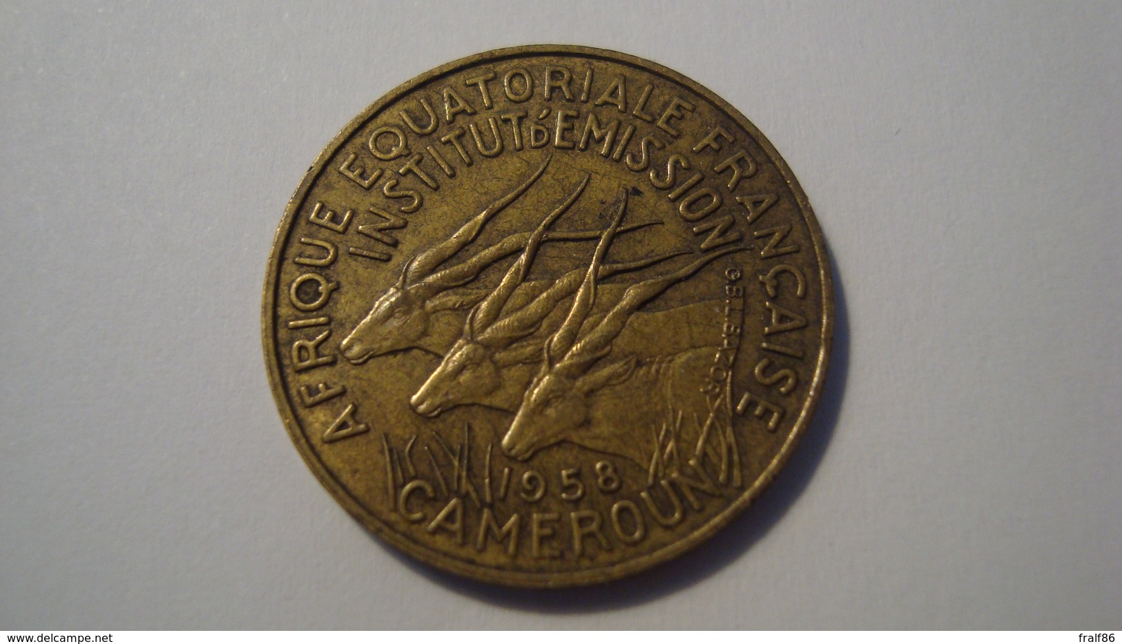 MONNAIE CAMEROUN 10 FRANCS 1958 - Kamerun