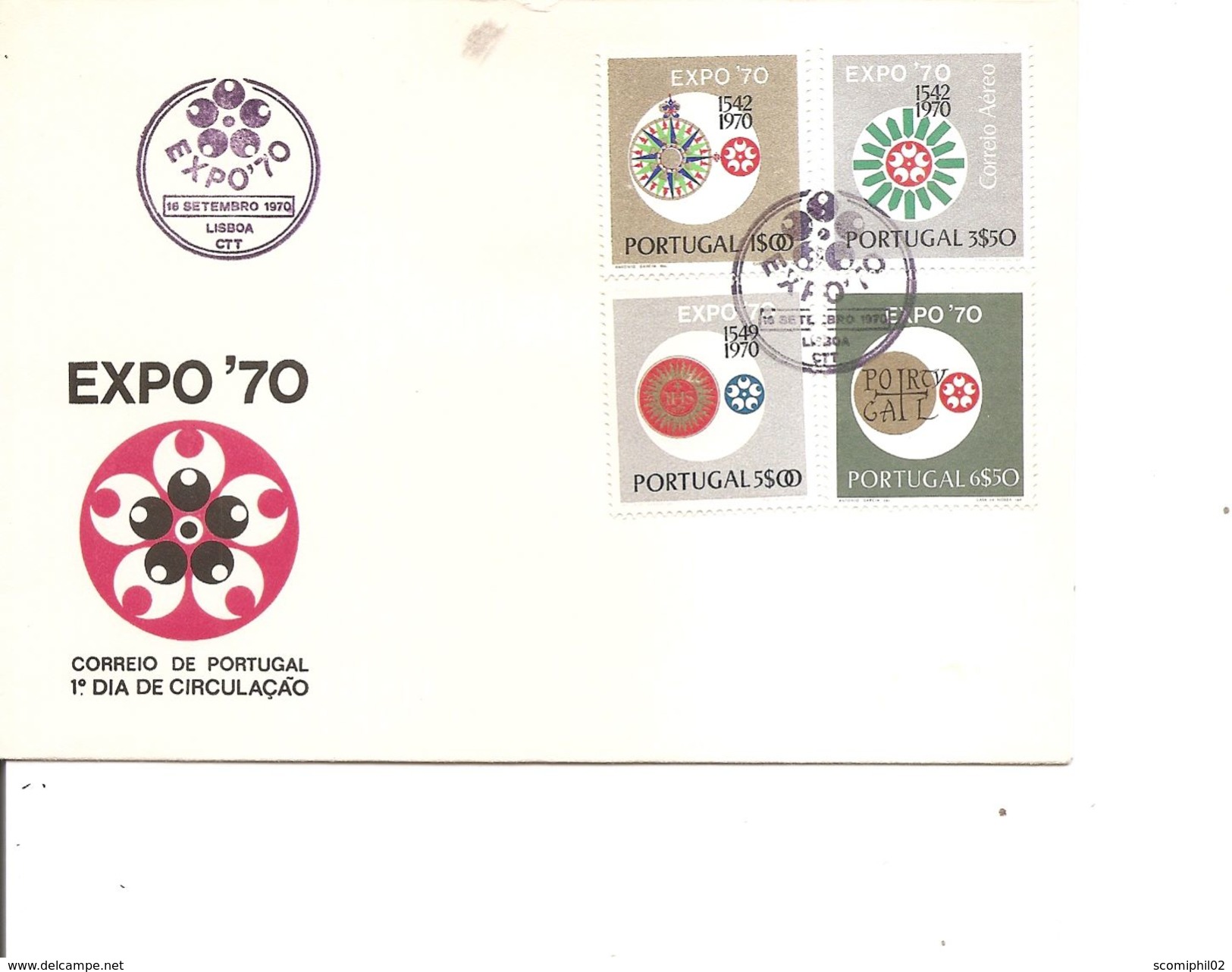 Exposition De Osaka -1970 ( FDC Du Portugal à Voir) - 1970 – Osaka (Japan)