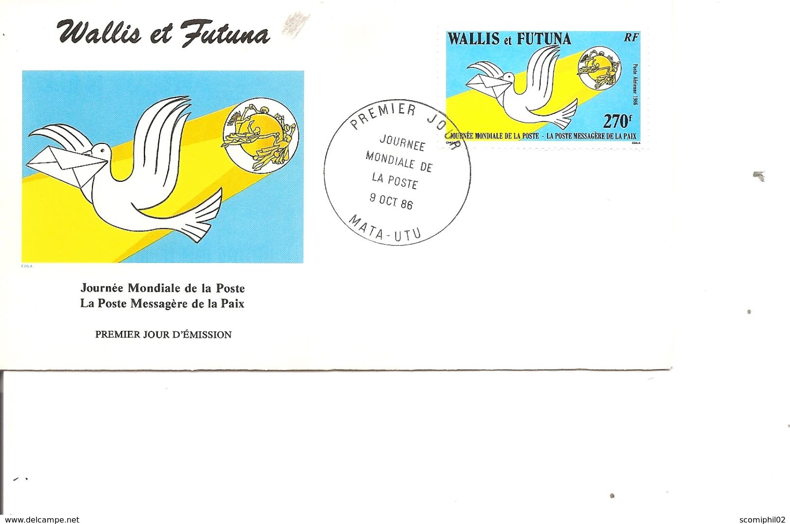 Wallis Et Futuna - Poste ( FDC De 1986 à Voir) - Covers & Documents