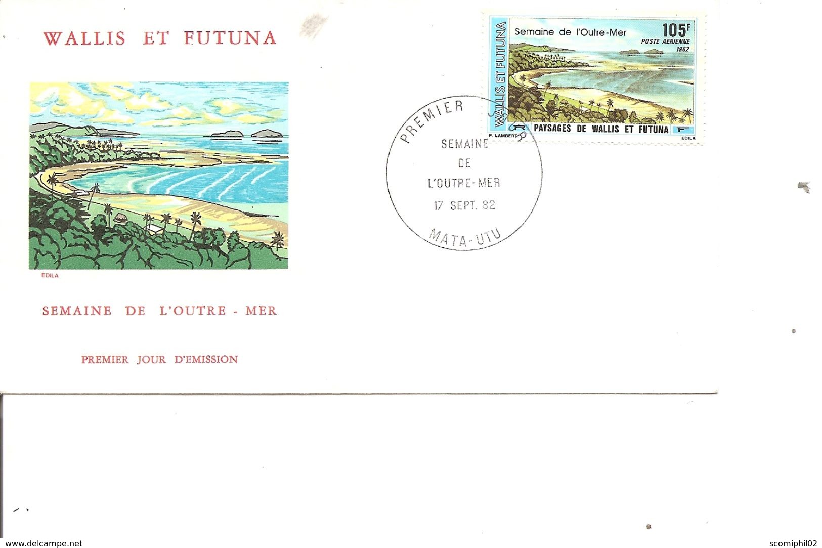 Wallis Et Futuna - Semaine De L'outremer ( FDC De 1982 à Voir) - Covers & Documents