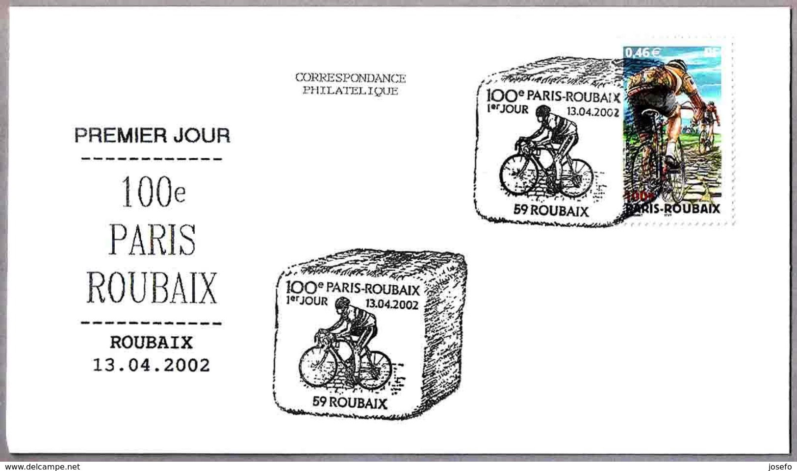 100 Aniv. PARIS - ROUBAIX. Ciclismo - Cycling. SPD/FDC Roubaix 2002 - Ciclismo